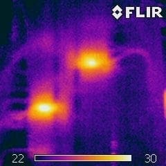 heating loss image for thermal imaging